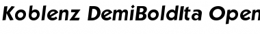 Download Koblenz-DemiBoldIta Font