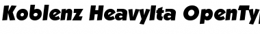 Download Koblenz-HeavyIta Font