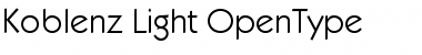Download Koblenz-Light Font