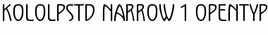 Kolo LP Std Narrow Font