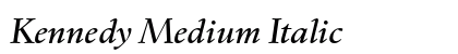 Kennedy Medium Italic Preview