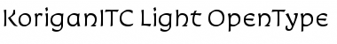 Korigan ITC Light Font