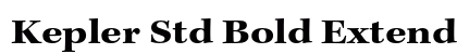 Kepler Std Bold Extended Preview