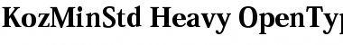 Download Kozuka Mincho Std Font