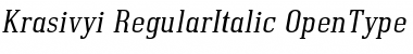 Krasivyi Italic Font