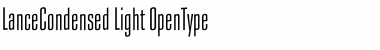 LanceCondensed Light Font