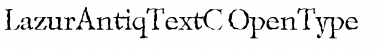 LazurAntiqTextC Regular Font