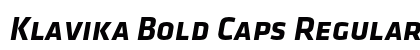 Klavika Bold Caps Regular Preview