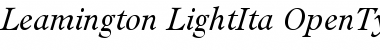 Download Leamington-LightIta Font