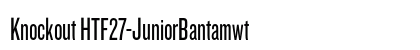 Knockout HTF27-JuniorBantamwt Font
