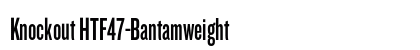 Knockout HTF47-Bantamweight Font