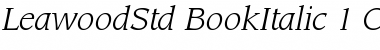 ITC Leawood Std Book Italic Font