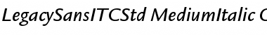 Legacy Sans ITC Std Medium Italic Font
