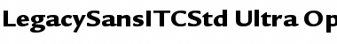 Legacy Sans ITC Std Ultra Font