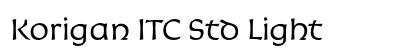 Korigan ITC Std Light Preview