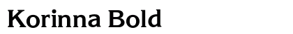 Korinna Bold preview