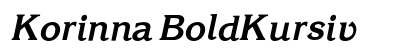 Korinna BoldKursiv Preview