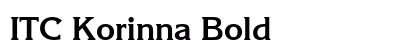 ITC Korinna Bold preview