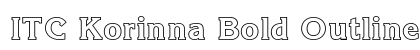 ITC Korinna Bold Outline Preview