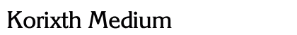 Korixth Medium preview