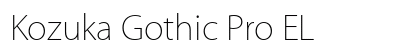 Kozuka Gothic Pro EL Preview