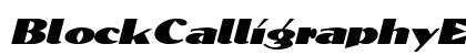 BlockCalligraphyExtended Italic preview