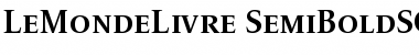 LeMonde Livre SC SemiBold Font