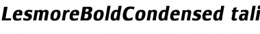 LesmoreBoldCondensedItalic Regular Font