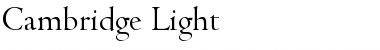 Cambridge-Light Regular Font