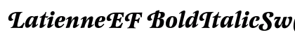 LatienneEF BoldItalicSwC Preview