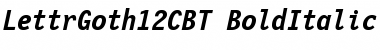 LettrGoth12C BT Bold Italic Font