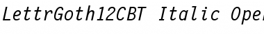 LettrGoth12C BT Italic Font