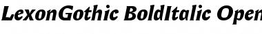 Download Lexon Gothic Font