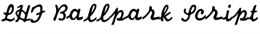 LHF Ballpark Script Font