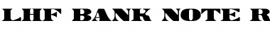 Download LHF Bank Note REGULAR Font