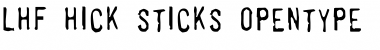 LHF Hick Sticks Font