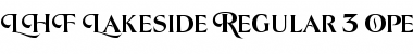 LHF Lakeside Regular 3 Regular Font