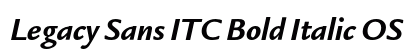 Legacy Sans ITC Bold Italic OS Preview