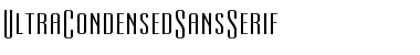 Download UltraCondensedSansSerif Font