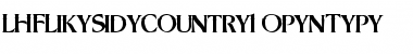 LHF Lakeside Country 1 Font