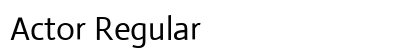 Actor Regular preview