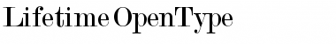 Lifetime Regular Font