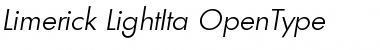 Download Limerick-LightIta Font