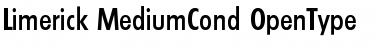 Limerick-MediumCond Regular Font