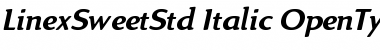 Linex Sweet Std Italic Font