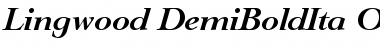 Lingwood-DemiBoldIta Regular Font
