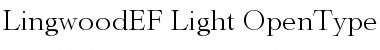 LingwoodEF Light Font