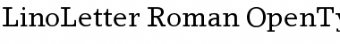 Lino Letter Roman Font