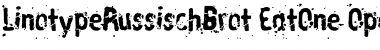Download LTRussischBrot EatOne Font