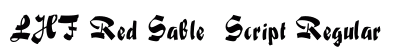 LHF Red Sable  Script Regular preview